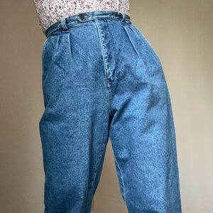 80s Gap Pleated High Rise Trouser Mom Jeans Vintage Denim | Sz 16 (modern 6-8)